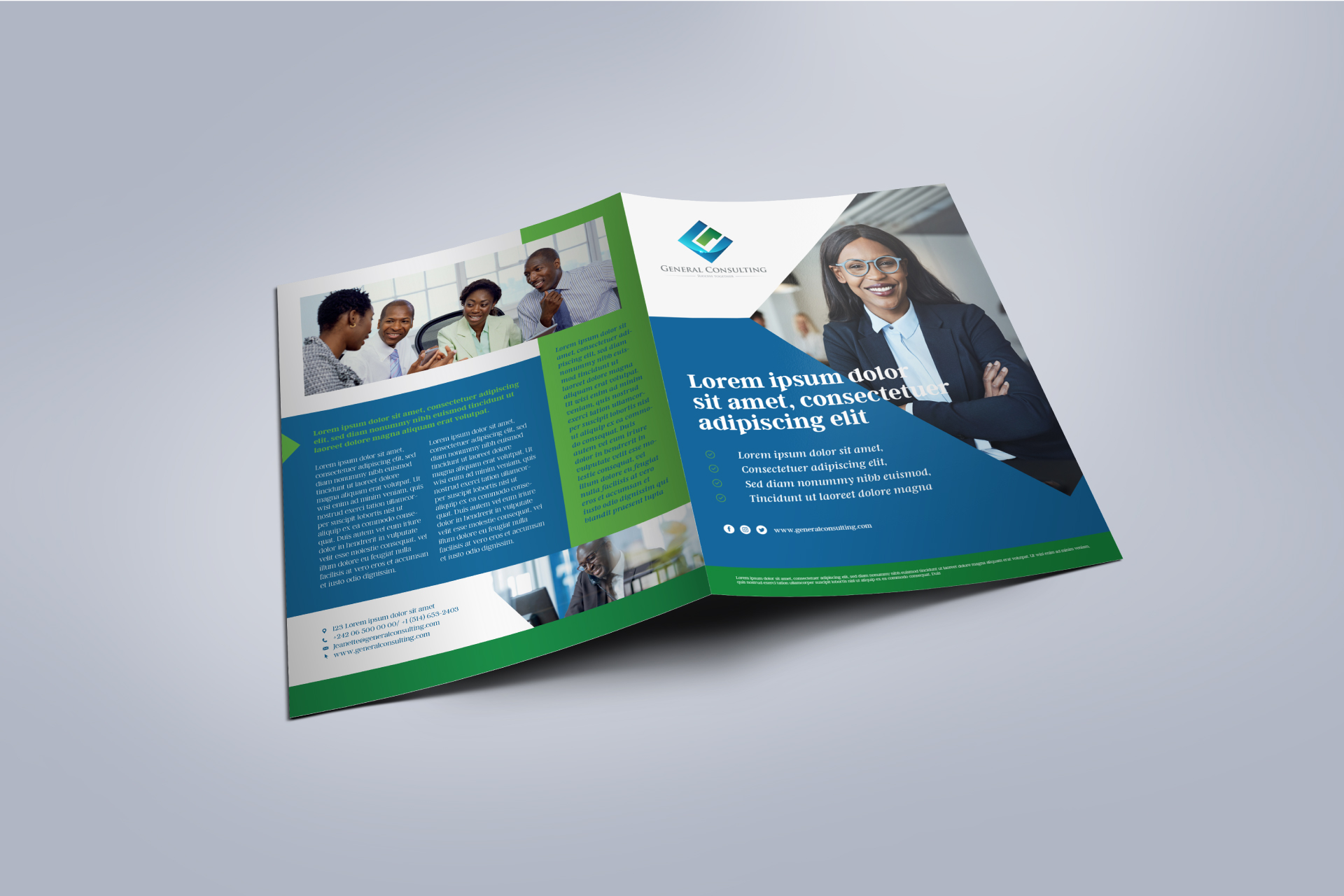 GENERAL CONSULTING Création logotype - Seven Congo