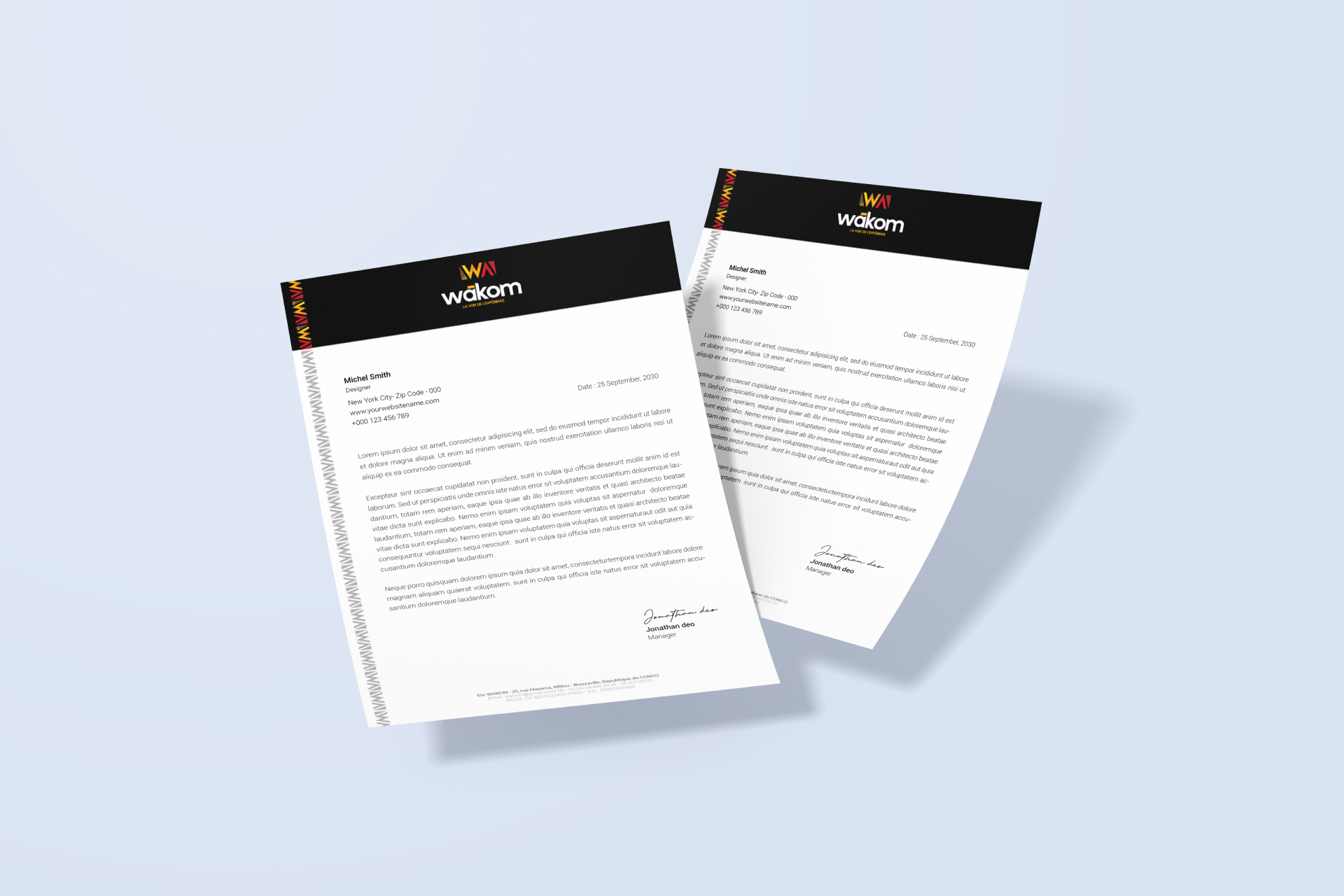 WAKOM Création logotype - Seven Congo